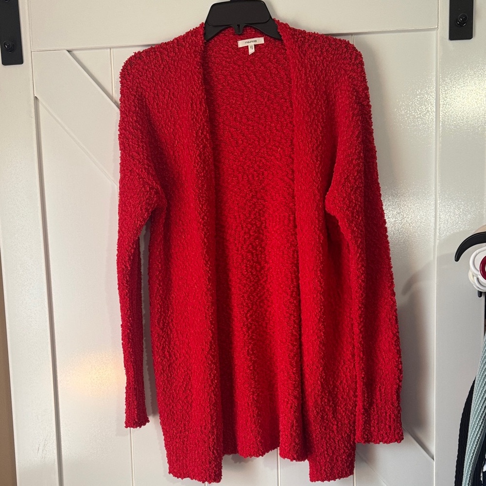 Maurices Vibrant Red Women's Popcorn  Cardigan